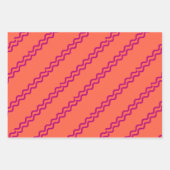 Geometric Wrapping Paper Flat Sheet Set of 3 ラッピングペーパーシート (正面2)