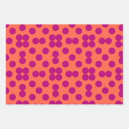 Geometric Wrapping Paper Flat Sheet Set of 3 ラッピングペーパーシート