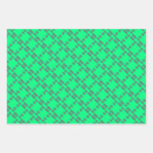 Geometric Wrapping Paper Flat Sheet Set of 3 ラッピングペーパーシート (正面3)