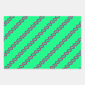 Geometric Wrapping Paper Flat Sheet Set of 3 ラッピングペーパーシート (正面2)