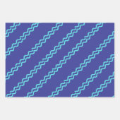 Geometric Wrapping Paper Flat Sheet Set of 3 ラッピングペーパーシート (正面2)