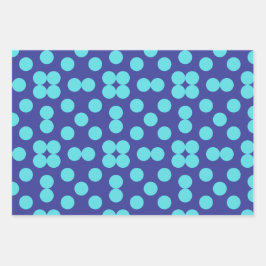 Geometric Wrapping Paper Flat Sheet Set of 3 ラッピングペーパーシート