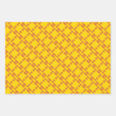 Geometric Wrapping Paper Flat Sheet Set of 3 ラッピングペーパーシート (正面3)