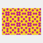 Geometric Wrapping Paper Flat Sheet Set of 3 ラッピングペーパーシート (正面)