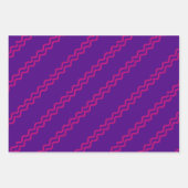 Geometric Wrapping Paper Flat Sheet Set of 3 ラッピングペーパーシート (正面2)
