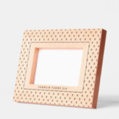 Geometric X Pattern with Text レーザー彫刻フレーム (左)