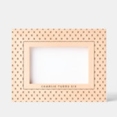 Geometric X Pattern with Text レーザー彫刻フレーム (正面)