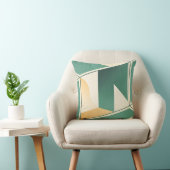 geometrical boho chic sage green minimalist クッション (椅子)