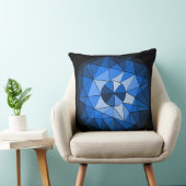 Geometricsの円の宝石用原石のデザインの枕 クッション (椅子)