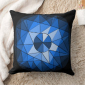 Geometricsの円の宝石用原石のデザインの枕 クッション (ブランケット)