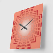 GEOMETRICS CLOCKs 24 BY MASANSER PIXELAT スクエア壁時計 (傾斜)