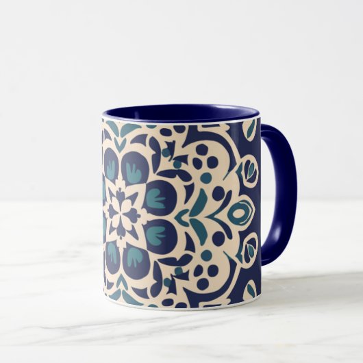 géométrie et calligraphie arab Mug マグカップ (正面右)