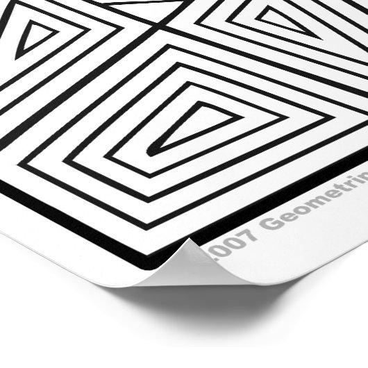 Geometripポスター： #R1-2 ポスター (角)