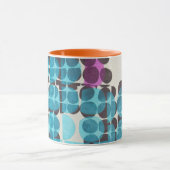 geometrisches  dots muster  マグカップ (中央)
