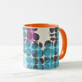 geometrisches  dots muster  マグカップ (正面右)
