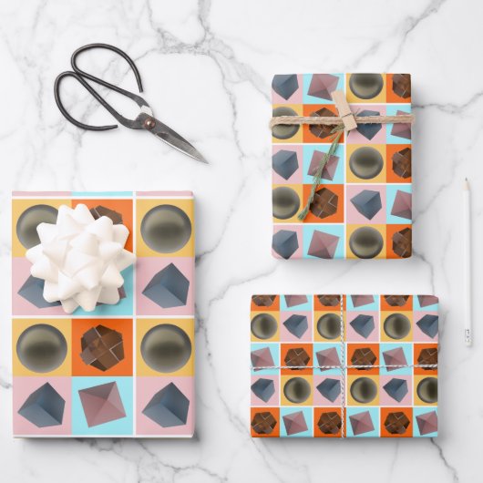 Geometrisches Gleichgewicht -  ラッピングペーパーシート (正面)