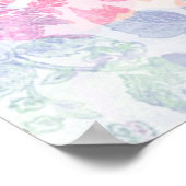 Geometryテクスチャクラシックモダン繰り返しパターン ポスター (角)