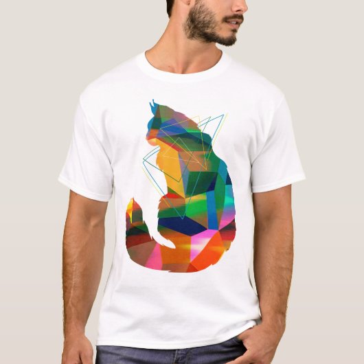 Geometry cat tシャツ (正面)