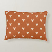 Geometry in Love - cream on red ochre – パターン。 アクセントクッション (裏面)