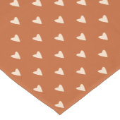 Geometry in Love - cream on red ochre – パターン。 ショートテーブルランナー (コーナー)