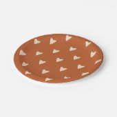 Geometry in Love - cream on red ochre – パターン。 ペーパープレート (アングル)