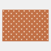 Geometry in Love - cream on red ochre – パターン。 ラッピングペーパーシート (正面2)