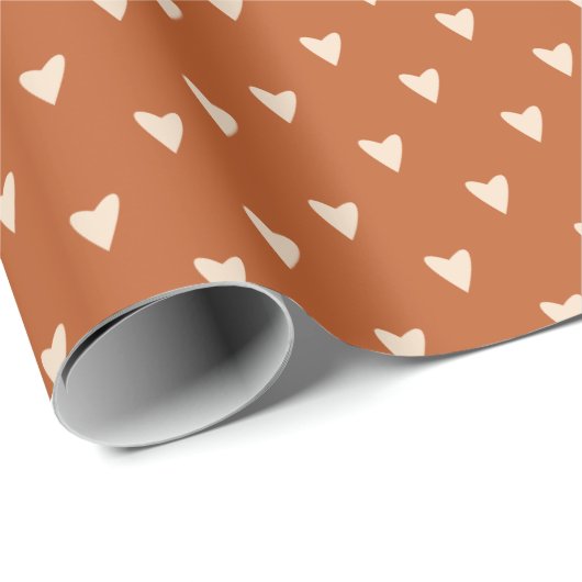Geometry in Love - cream on red ochre – パターン。 ラッピングペーパー (ロールコーナー)