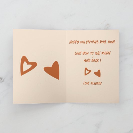 Geometry in Love - Red Ochre - Happy Valentines! カード (内部)