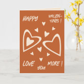 Geometry in Love - Red Ochre - Happy Valentines! カード (黄色い花)