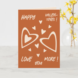 Geometry in Love - Red Ochre - Happy Valentines! カード