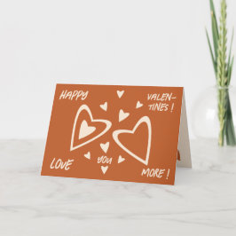 Geometry in Love - Red Ochre - Happy Valentines! シーズンカード