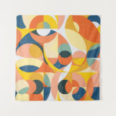 Geometry minimalistic artwork pattern with simple タペストリー (正面(横))
