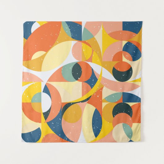 Geometry minimalistic artwork pattern with simple タペストリー (正面)