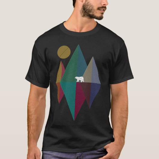 Geometry mountain bear tシャツ (正面)