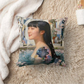 “Geometry of Serenity” – A Digital Portrait クッション (ブランケット)