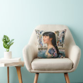 “Geometry of Serenity” – A Digital Portrait クッション (椅子)