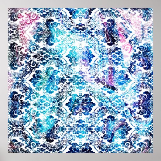 Geometry repeat pattern with texture backgroundabs ポスター (正面)