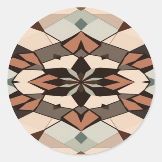 Geometry round sticker  ラウンドシール (正面)