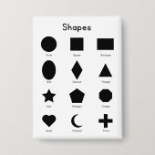 Geometry Shapes 缶バッジ (正面)