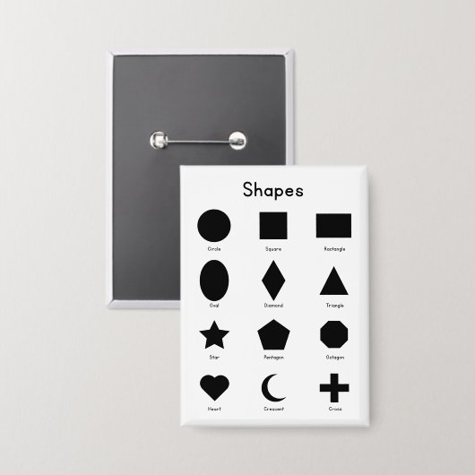 Geometry Shapes 缶バッジ (正面/裏面)