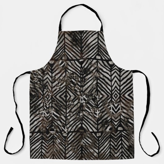 Geometry texture creative repeat modern patternabs エプロン (正面)