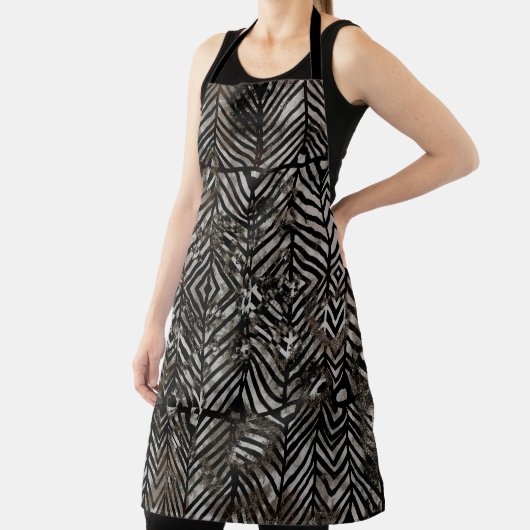 Geometry texture creative repeat modern patternabs エプロン (インサイチュ)