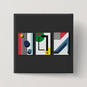 Geometryabstrakt 缶バッジ (正面)