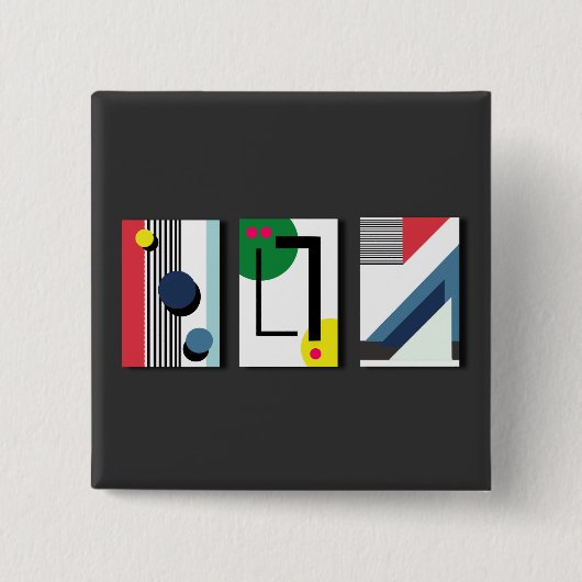 Geometryabstrakt 缶バッジ (正面)