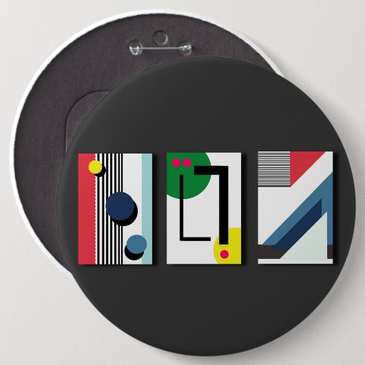 Geometryabstrakt 缶バッジ (正面&裏面)