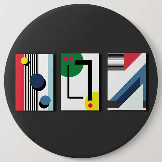 Geometryabstrakt 缶バッジ (正面)