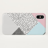 Geomtricのパステル調の大理石の点々のあるなデザイン Case-Mate iPhoneケース (裏面(横))