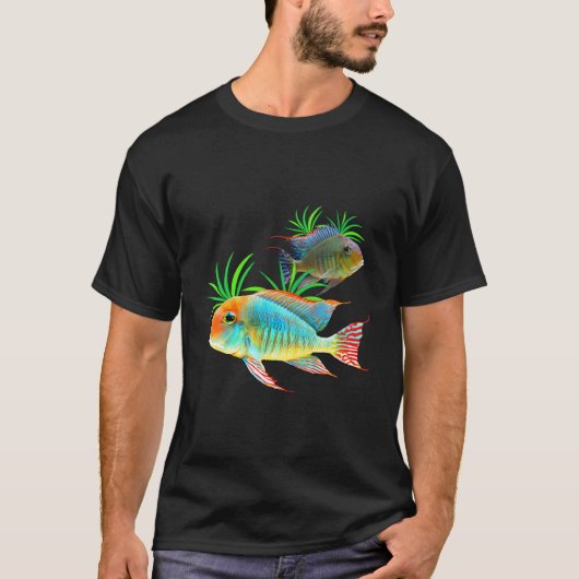Geophagus Eartheater Cichlid Fish Tank Aquarium Ke Tシャツ (正面)