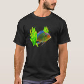 Geophagus Eartheater Cihlid Aquarium Keepers Fish Tシャツ (正面)