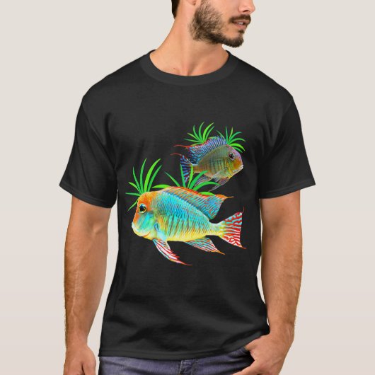 GeophagusEarsheaterCichlidFish Tank Aquarium Tシャツ (正面)